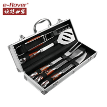 Barbecue Shijia Stainless Steel Barbecue Tools Utensils Supplies Accessories Professional BBQ Clamp Suit Portable