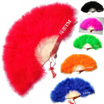 Feather fan dance fluffy fan white turkey feather feather fan fluffy fan COS feather fan COS feather fan