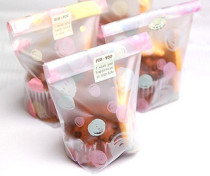 Double enjoy baking packaging Color dot frosted cookie bag Snack bag 10 pcs