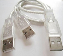 usb3 male connection line male to male three mobile hard disk cable USB male data power supply line 3 USB lines
