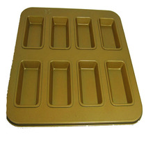 Joy Roasted Fernansnow 8 consecutive cake mold non-stick gold does not stick gold brick cake mold baking mold