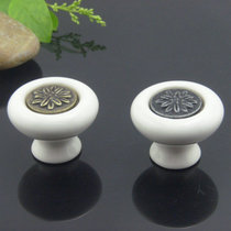 Germany Hongying pastoral ceramic handle round particle antique cabinet kitchen drawer furniture wardrobe door handle