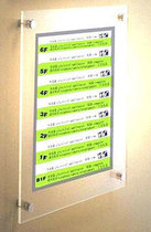 High-end acrylic display board plexiglass poster photo splint advertising display billboard wholesale custom