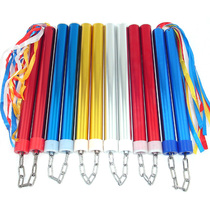 Special clearance aluminum alloy nunchakus ribbon nunchaku performance two Chaku beginner training light version