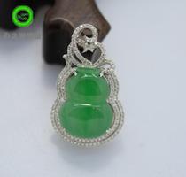 (Xing Family Workshop) Emerald Gourd Pendant Personality Customized K Gold Inlaid Section 101562