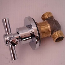 Hot sale All copper split basin faucet Valve accessories Into the wall concealed cross siamese handwheel copper core switch