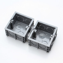 Positive Tai switch socket 86 type double dark case NEH1-010A with connection sheet Zhengtai High strength bottom case