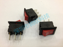 Boat-shaped switch rocker switch boat type I O switch KCD11 three-leg two-speed small boat-shaped red