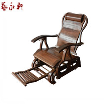 Mahogany furniture chicken wing Wood rocking chair Ming and Qing classical recliner Chinese solid wood getaway chair antique old man chair lunch chair