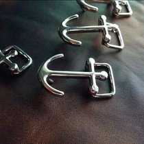 Leather Sculpture Leather Art Western Style Belt Buckle Belt Buckle plate buckle RL bright colour boat anchor small buckle 20mm specs