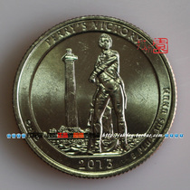 2013 U.S. National Park Coin. 17th. Perry Peace Monument in Ohio.25 cents