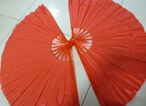 Cao Ji Mulan fan Dance fan Kung fu fan Yangge fan Red Mulan fan Caos Mulan fan 1 pair of fans