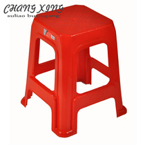 Household plastic stool thickened high stool Fashion glue chair cooked glue bench space-saving large adult restaurant stool
