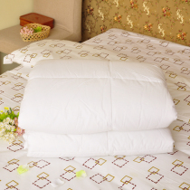 Four-piece bedding set White sets of Square quilt cover pillowcase plain cotton linen bed width 1 2 m