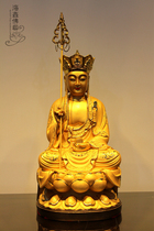 Haixin Buddha Buddhist supplies Solemn Buddha gilt color Buddha Resin Buddha Jizo Bodhisattva