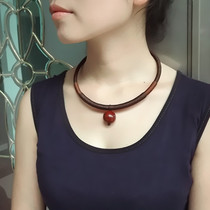 Necklace Female clavicle chain Collar Neck strap Female strong chain Ethnic style necklace Simple accessories Neck jewelry