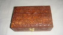 First decorated box Pakistan wood carved Pakistani handicraft wood boxwood first decorated box length 25 cm