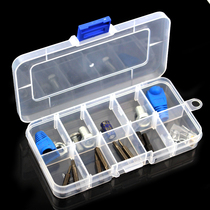 Old A tool PP plastic box 10 grid multi-function component box Screw material box Parts box Tool storage box