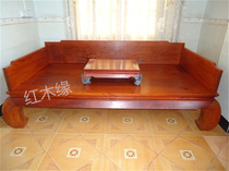 Redwood Luohan bed Burmese Rosewood Luohan bed Rohan bed Luohan bed Luohan bed 3-piece thickened single board