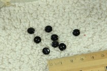 Ima non-woven handmade DIY accessories button small button 8mm black eye button Black