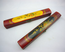 Boutique antique fan box storage box Nostalgic chopsticks box Retro treasure box Jewelry box Jewelry box to send foreign fan box