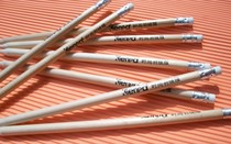 Factory custom-made home logs with eraser sharpened pencil wholesale wooden pencil HB refill