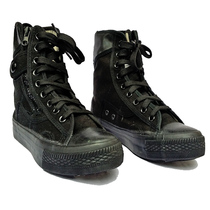 Outdoor military fans Security black canvas boots combat training tactical boots combat shoes men summer high training shoes