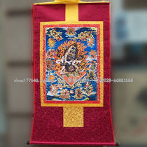 Boutique printed thangka rahula protector icon