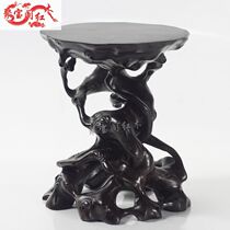 Redwood whole wood carving root carving stone vase solid wood base home accessories handicraft gift ornaments