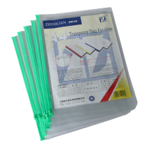 Wholesale Zarlink A4 Transparent PVC Plastic Pull Side Bag Zipper Bag Document Bag ZL F56 Pull Side Bag