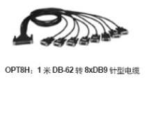 Research and development OPT8H-AE OPT8J-AE 8 mouth RS232 cable string card connector connecting wire 1 m long data line