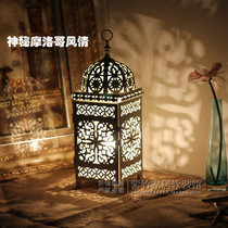 Moroccan style table lamp hollow Mediterranean style electric light creative decoration night light dream home decoration ornaments