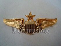American Air Force pilot mid - class qualification chest badge of ship - carrier aviation officers chest