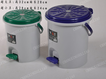 Trash can with lid Creative stepping household living room simple and modern covered double-layer bathroom pedal type with inner bucket