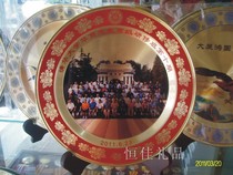 Factory direct sales of high-end pure copper commemorative plate classmate association souvenir gift copper plate bronze medal customized custom