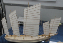 1:80 sand boat simple version of Chinese ancient sailing ship model cover