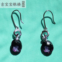 Ji Bao Yinlou export original single Sterling Silver 925 fashion earrings pendant sterling silver diamond