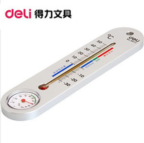 Deli mercury thermometer 9013 indoor and outdoor thermometer Hanging hygrometer strip temperature measuring device