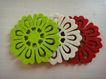 Creative non-woven felt padded tea cup mat absorbent fabric coaster non-slip insulation mat table mat