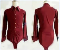 Modern dance Latin dance performance uniforms mens dovetail shirts professional colleges and universities are tailor-made