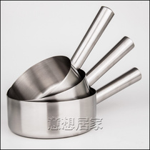 Export new products with long handle and thick stainless steel water spoon water Shell water scoop
