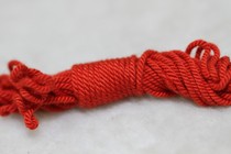 Tibetan Buddhist pearl accessories pure handmade four strands of cotton thread hand-twisted cotton rope (red)