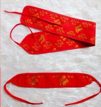 Pure cotton infant newborn strapped with waist belt tied leg with traditional printing and dyeing hot gold red fu baby baby diaper strap