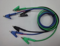 High pressure resistant alligator clip to alligator clip signal cable 4MM Banana plug tail high voltage test wire silicone wire