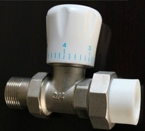 PPR temperature control valve manual temperature control valve radiator special valve angle type straight 20 25 32