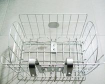 Bicycle mountain bike road car special front and rear hanging folding basket foldable wire frame to send cable tie