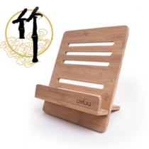  Wooden reading rack Bamboo reading rack invitation rack reading book stand ipad stand copybook creative gift friends