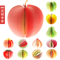 Wow sticky notes can be printed custom red apple sticky notes paper pear watermelon A total of 12 types of fruit sticky notes wholesale