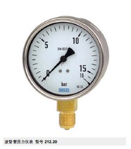 German WIKA fastening stainless steel pressure gauge 212 20 100