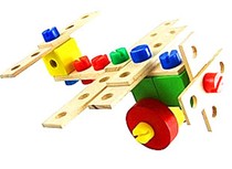 Cartoon variable nut 135 combination series wooden barreled building block childrens educational toys disassembly toys